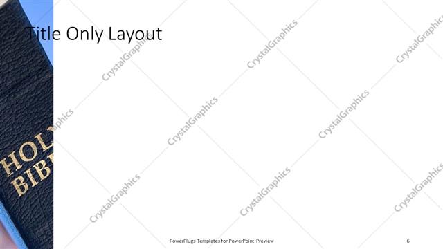 Title Only presentation slide layout