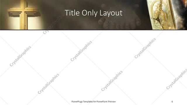 Title Only presentation slide layout