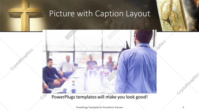 Picture with Caption presentation slide layout