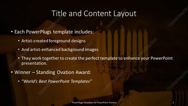 Title and Content presentation slide layout