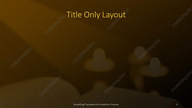 Title Only presentation slide layout