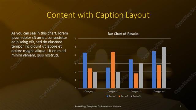 Content with Caption presentation slide layout