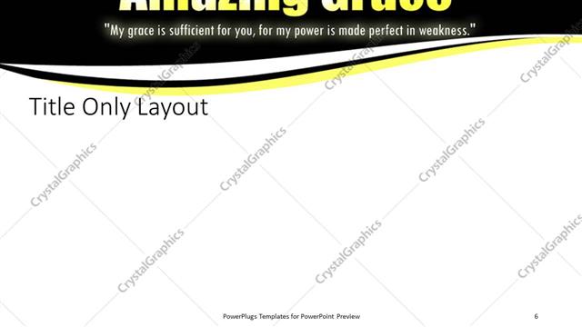 Title Only presentation slide layout