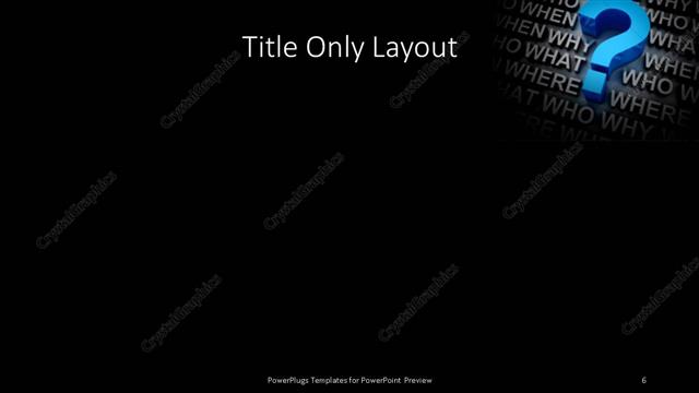 Title Only presentation slide layout