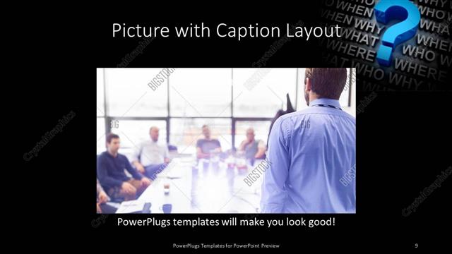 Picture with Caption presentation slide layout