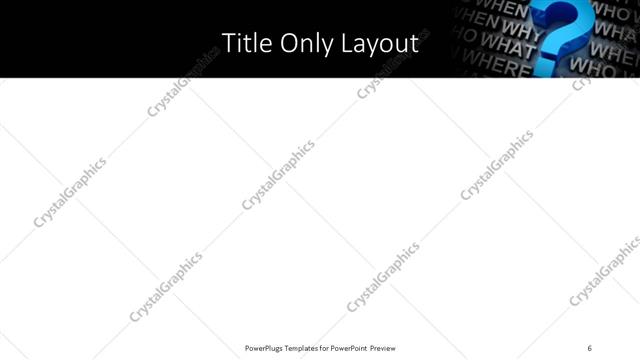 Title Only presentation slide layout