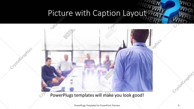 Picture with Caption presentation slide layout