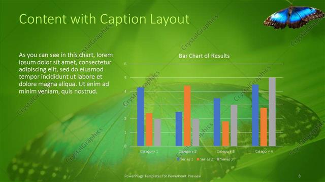 Content with Caption presentation slide layout