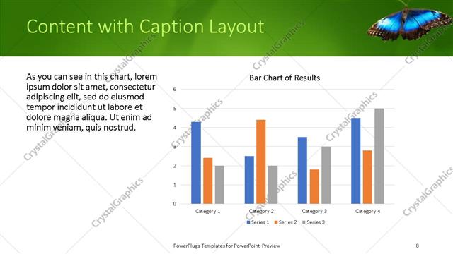 Content with Caption presentation slide layout
