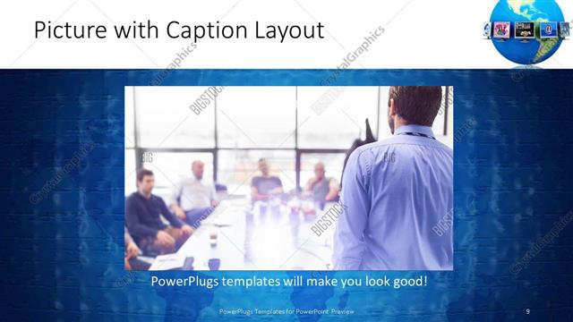 Picture with Caption presentation slide layout