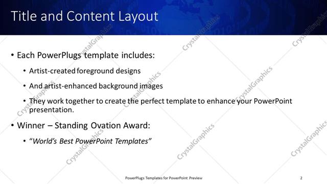 Title and Content presentation slide layout
