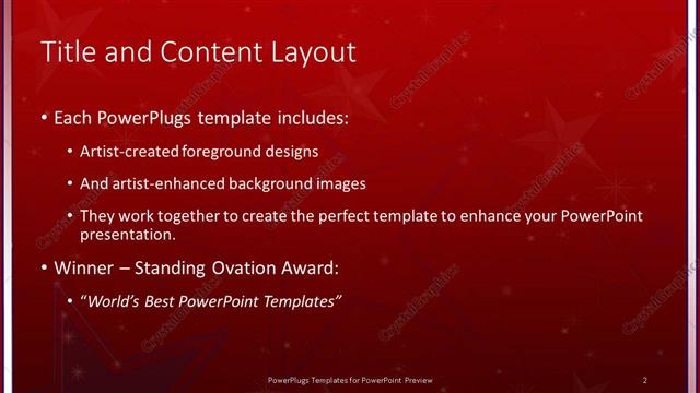 Title and Content presentation slide layout