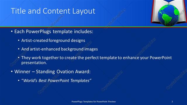 Title and Content presentation slide layout