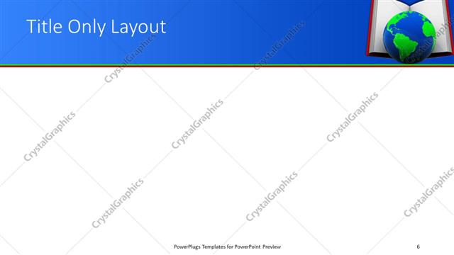 Title Only presentation slide layout