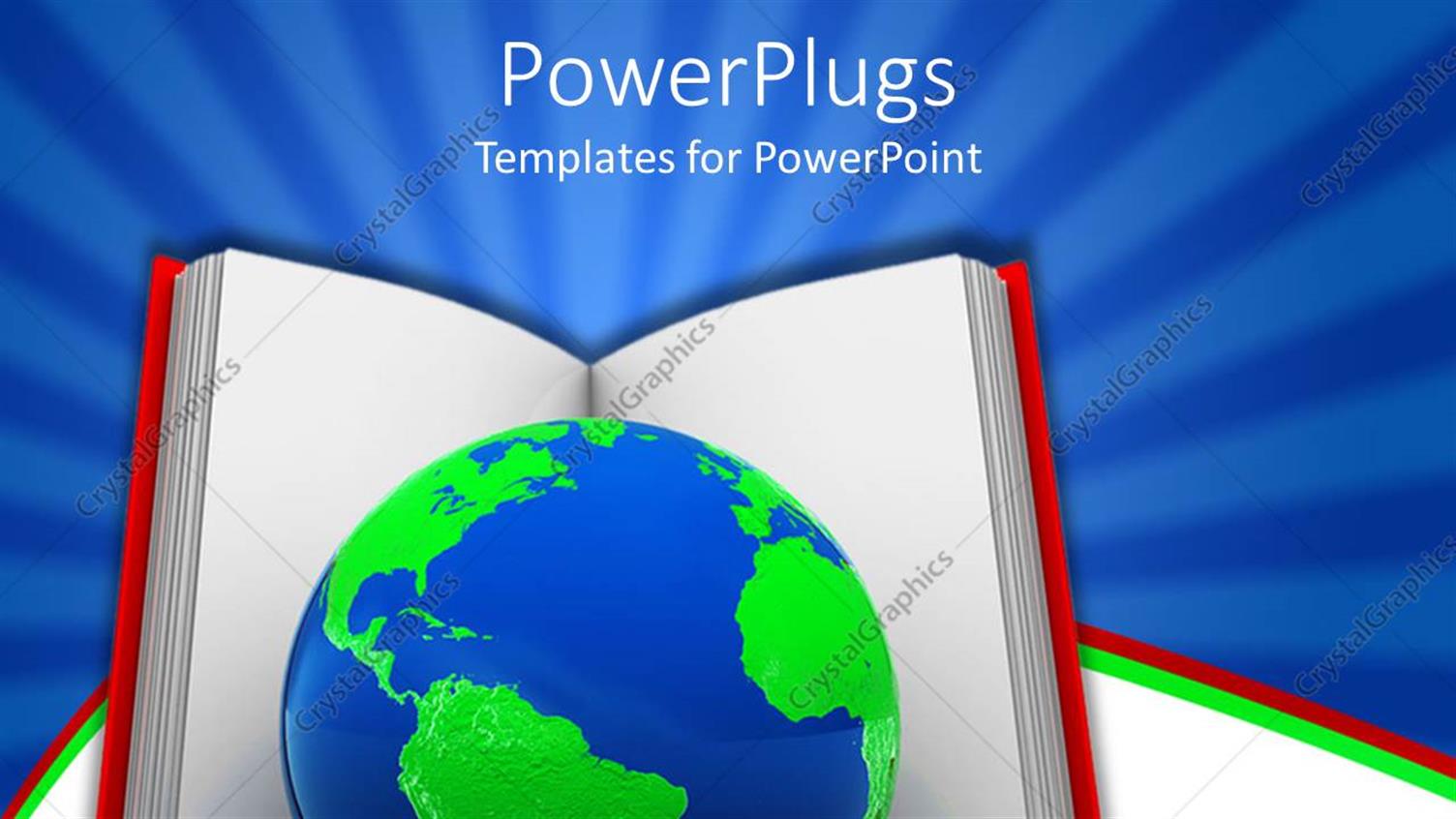 Featuring Big Book with a Blue and Green Earth Globe