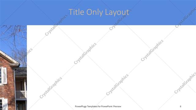 Title Only presentation slide layout