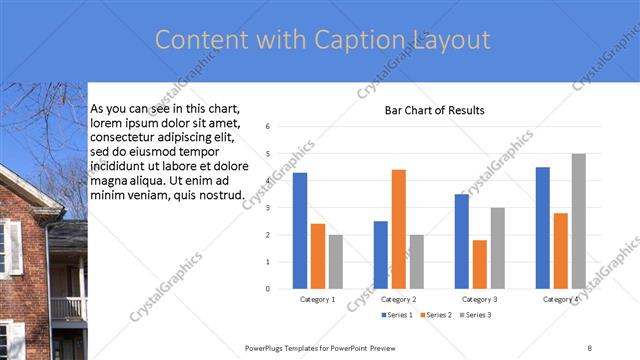 Content with Caption presentation slide layout