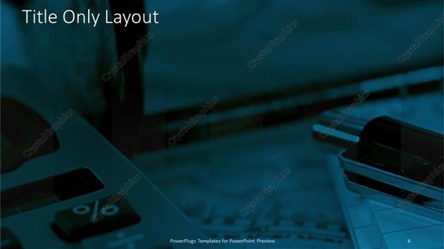 Title Only presentation slide layout