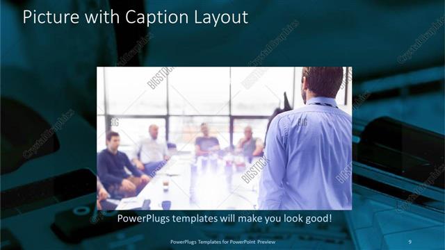 Picture with Caption presentation slide layout