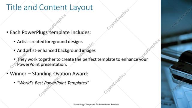 Title and Content presentation slide layout