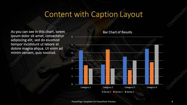 Content with Caption presentation slide layout