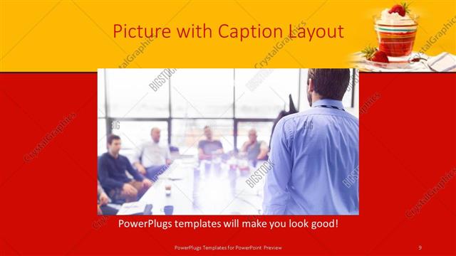 Picture with Caption presentation slide layout