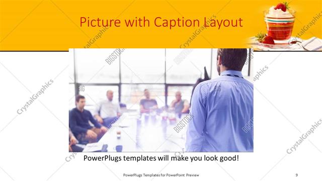 Picture with Caption presentation slide layout