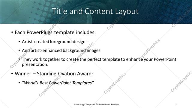 Title and Content presentation slide layout