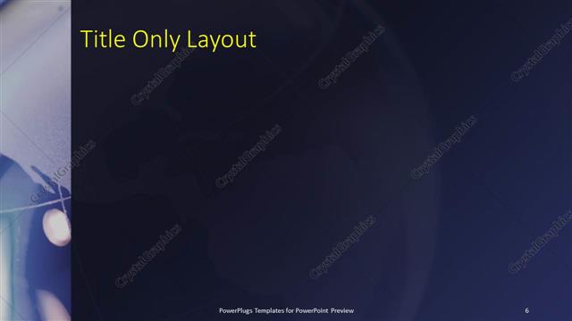 Title Only presentation slide layout