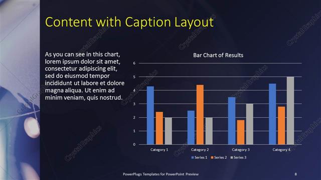 Content with Caption presentation slide layout