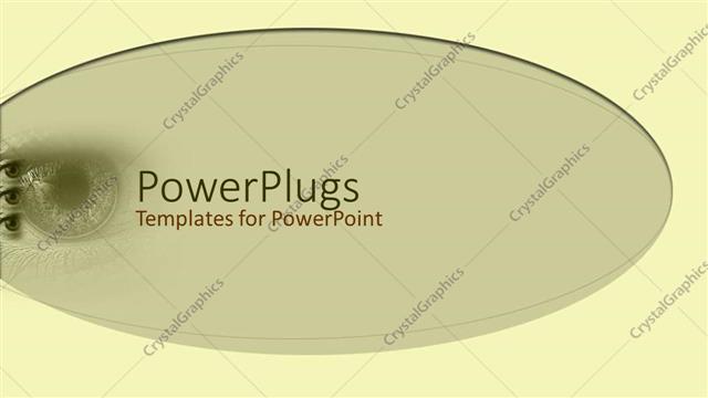  Presentation with science - Big eye ball beside three eyes on background of yellow