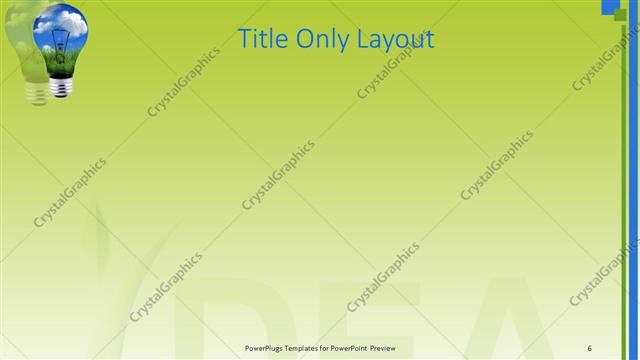 Title Only presentation slide layout