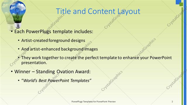 Title and Content presentation slide layout