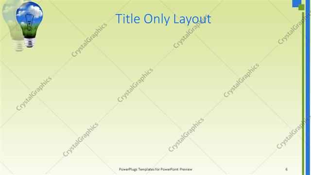 Title Only presentation slide layout