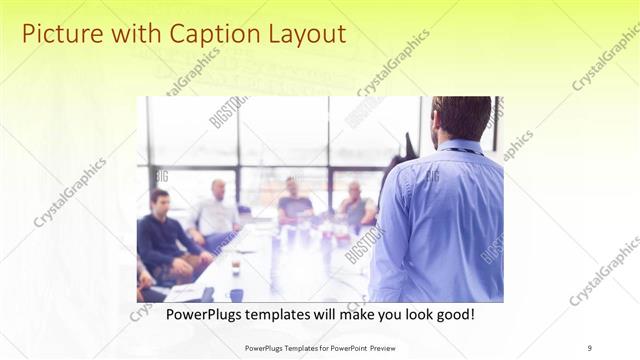 Picture with Caption presentation slide layout