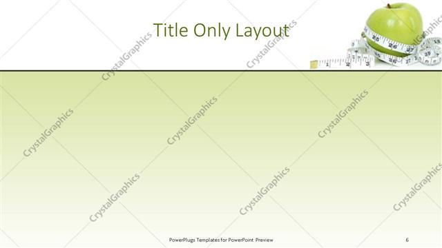 Title Only presentation slide layout