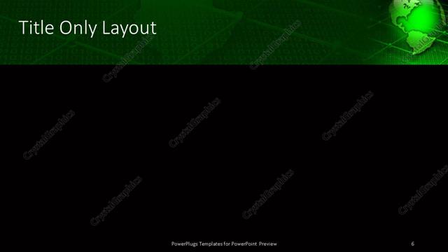 Title Only presentation slide layout