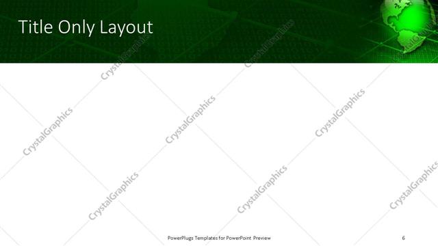 Title Only presentation slide layout