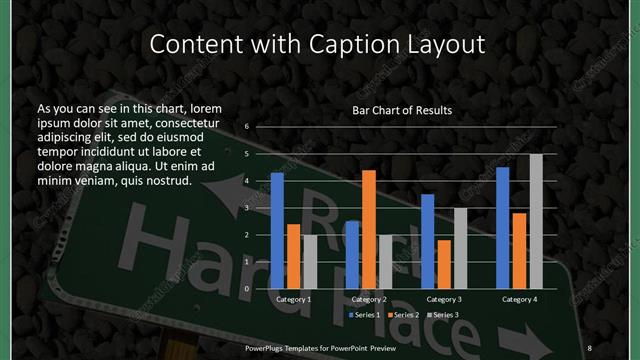 Content with Caption presentation slide layout