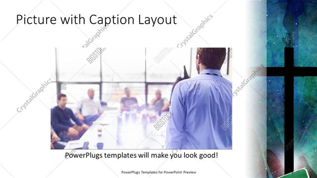 Picture with Caption presentation slide layout