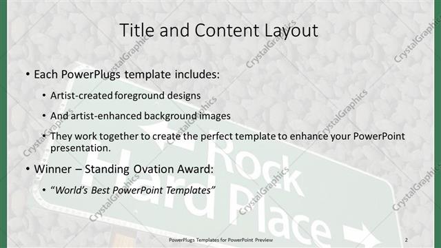 Title and Content presentation slide layout