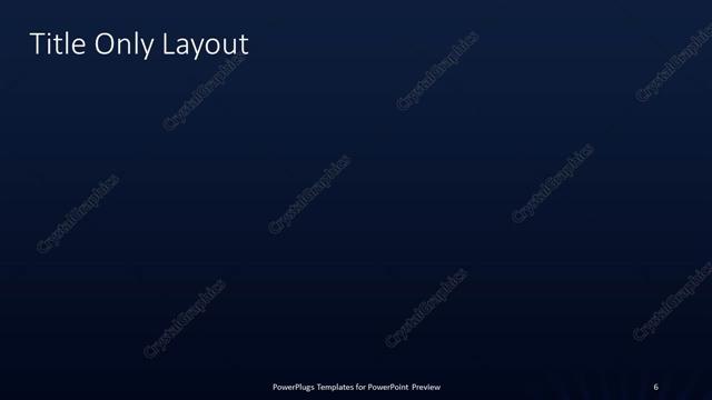 Title Only presentation slide layout