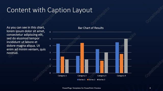 Content with Caption presentation slide layout