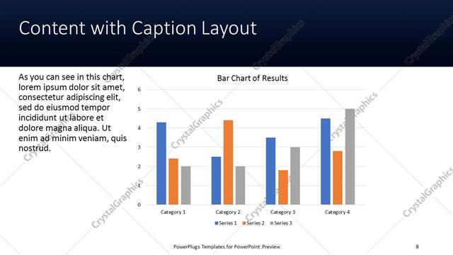 Content with Caption presentation slide layout