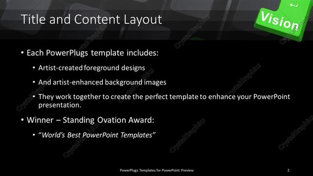 Title and Content presentation slide layout