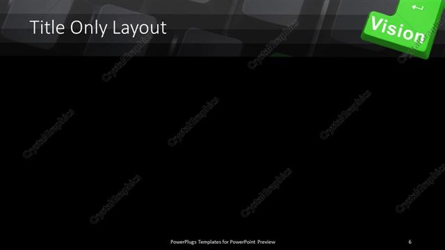 Title Only presentation slide layout