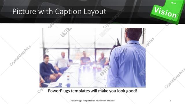 Picture with Caption presentation slide layout