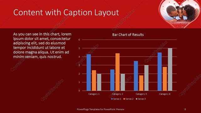 Content with Caption presentation slide layout