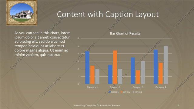 Content with Caption presentation slide layout