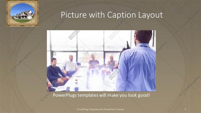 Picture with Caption presentation slide layout